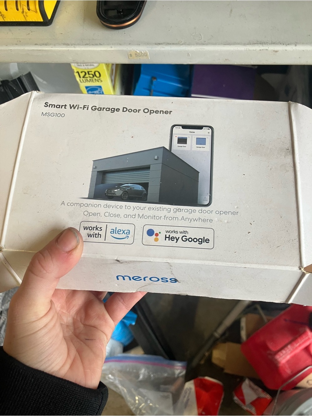 meross Smart Wi‑Fi Garage Door Opener - White Brand new In opened a box Nvr used